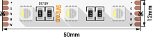 Светодиодная лента 12В SW-Group SMD 5050 60 LED/м 19,2 Вт/м IP20 RGB + 4500К картинка 